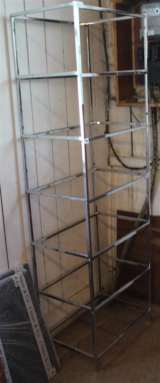 Stainless steel glass shelves